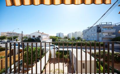 Balcony of Single-family semi-detached for sale in Cubelles  with Air Conditioner, Terrace and Balcony