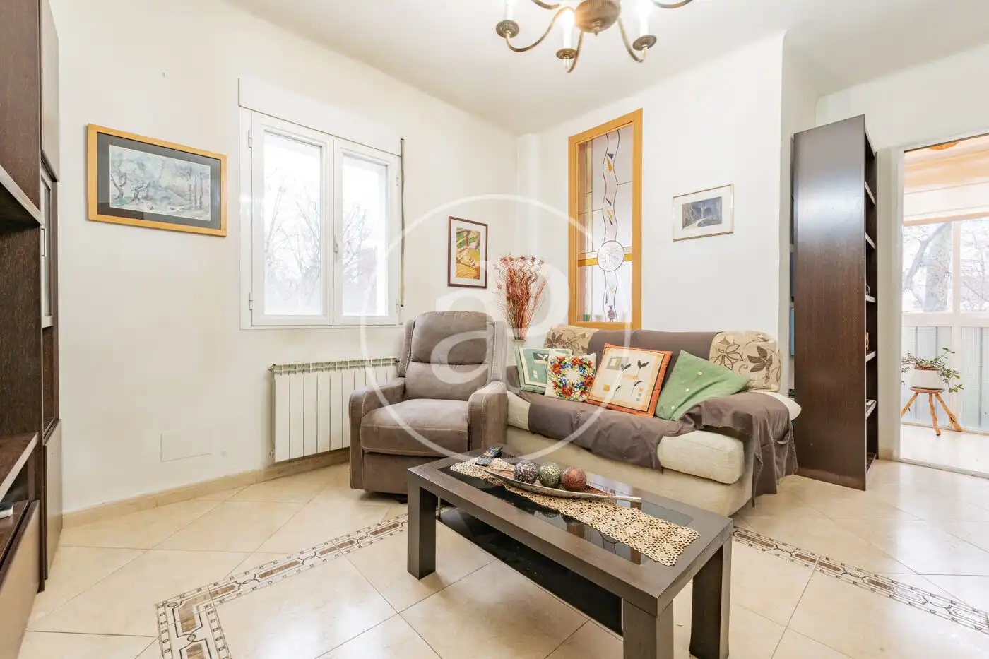 Living room of Flat for sale in Madrid  with Heating, Terrace and Storage room