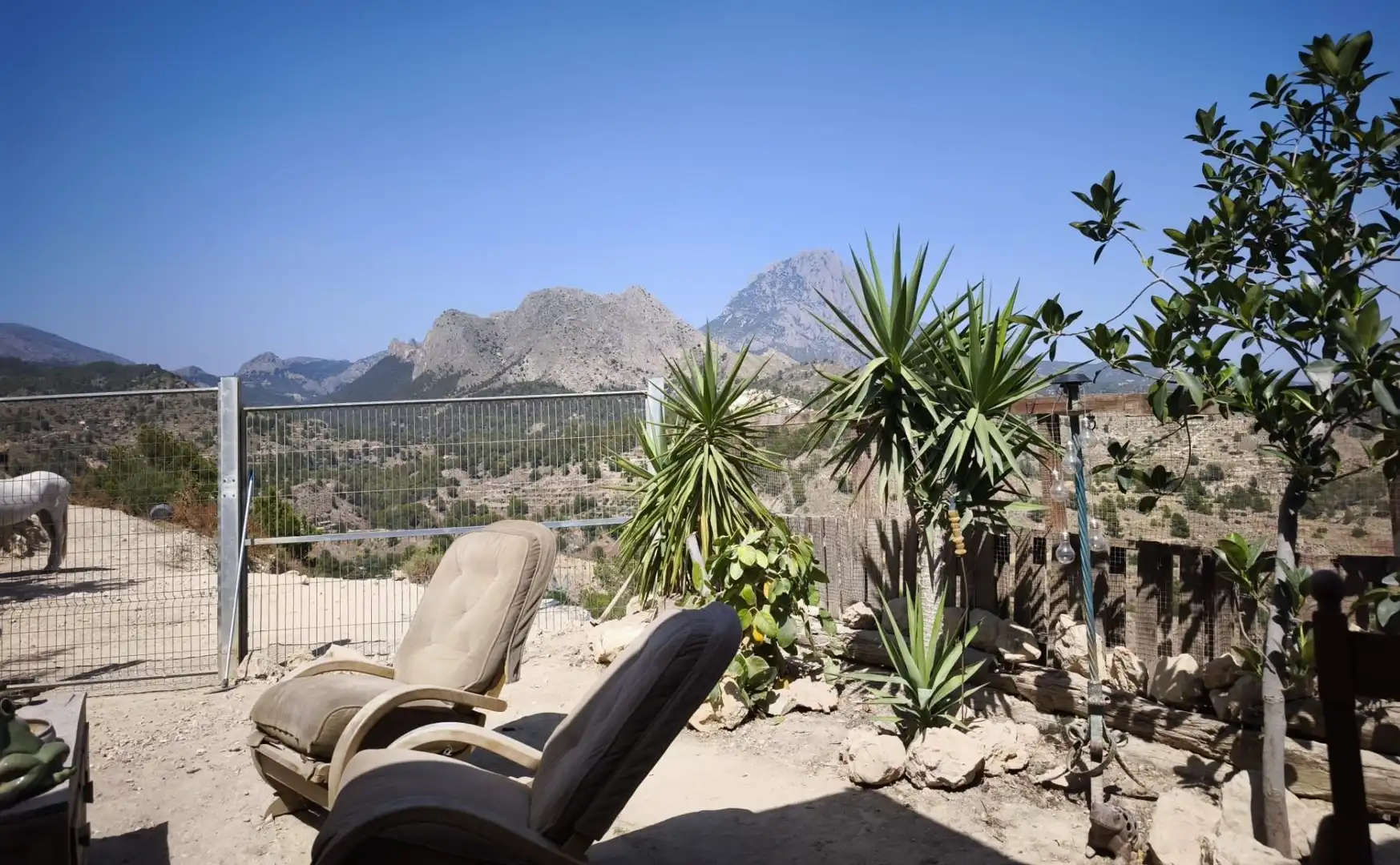 Terraza de Finca rústica en venta en Orxeta con Jardín privado, Terraza y Trastero