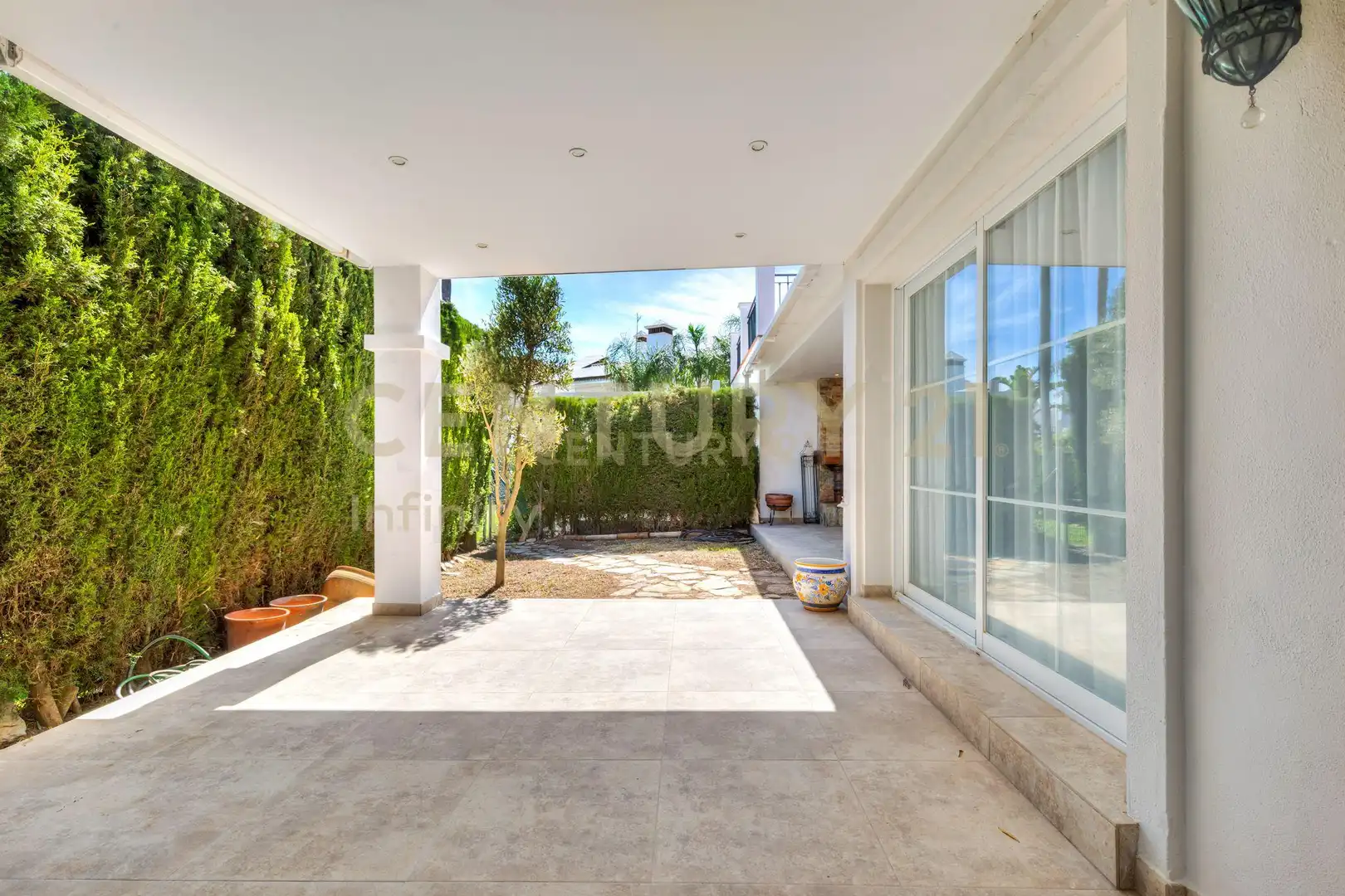 Jardín de Apartamento en venta en Mijas con Aire acondicionado, Jardín privado y Piscina
