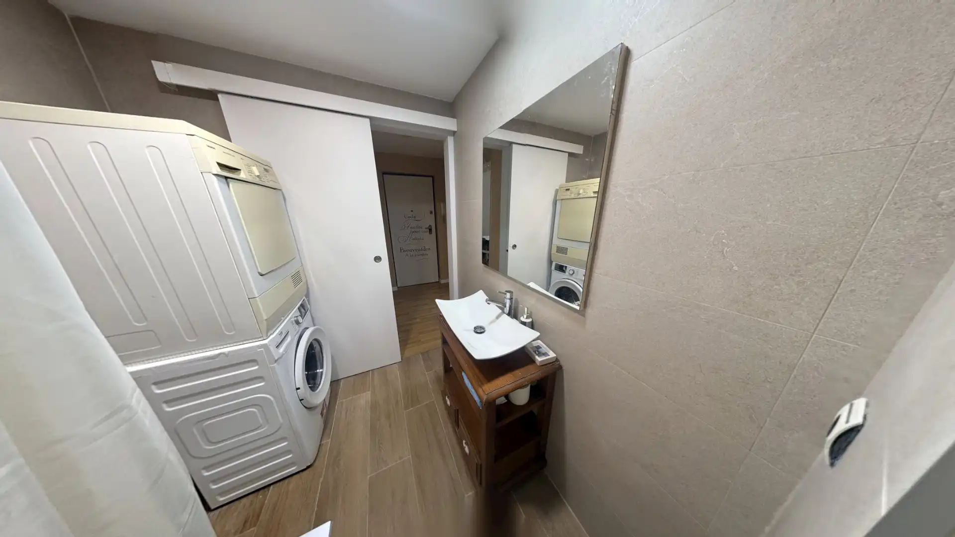 Bathroom of Flat for sale in L'Orxa / Lorcha  with Oven, Washing machine and Microwave