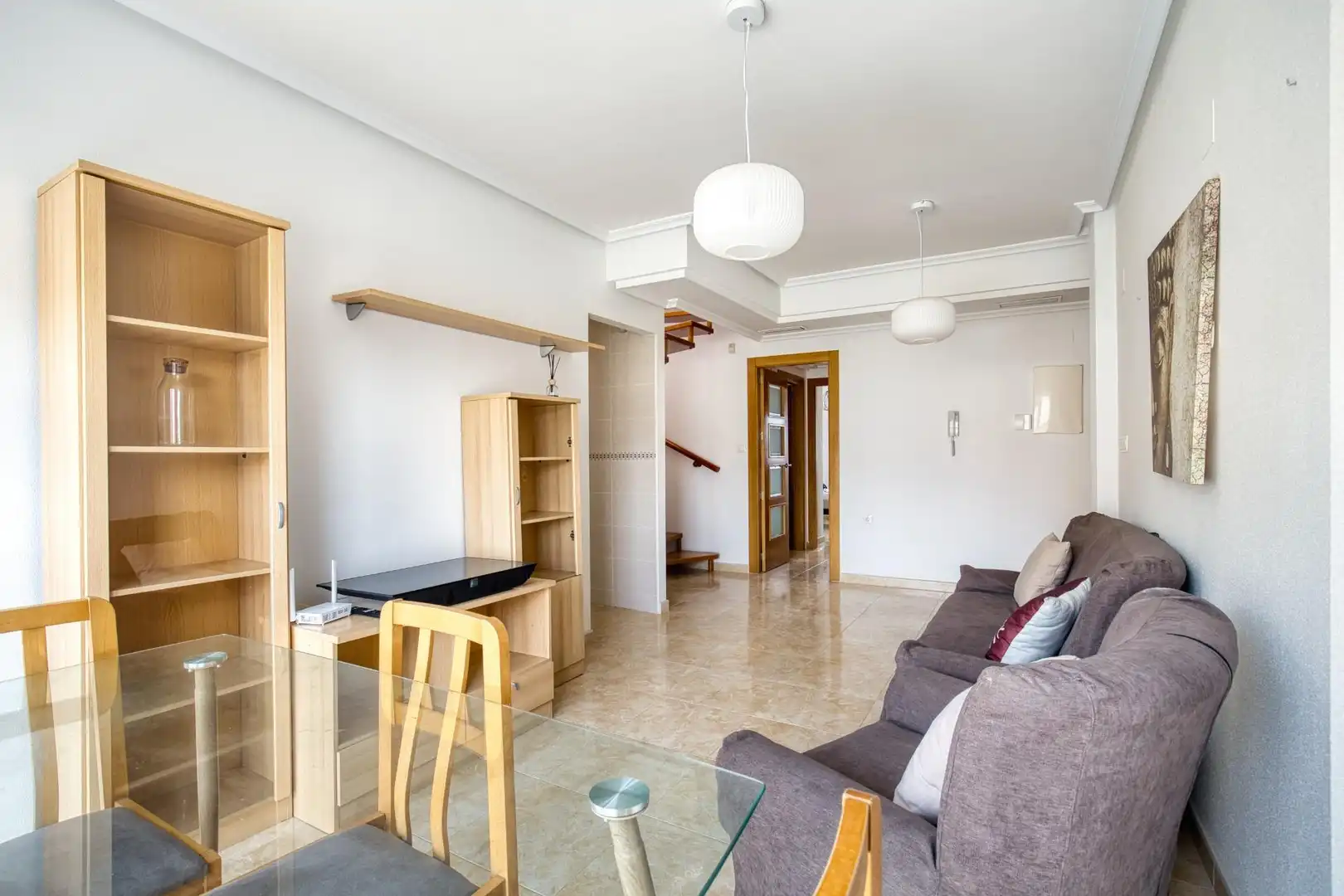 Sala de estar de Casa adosada en venta en Abanilla con Aire acondicionado, Terraza y Trastero