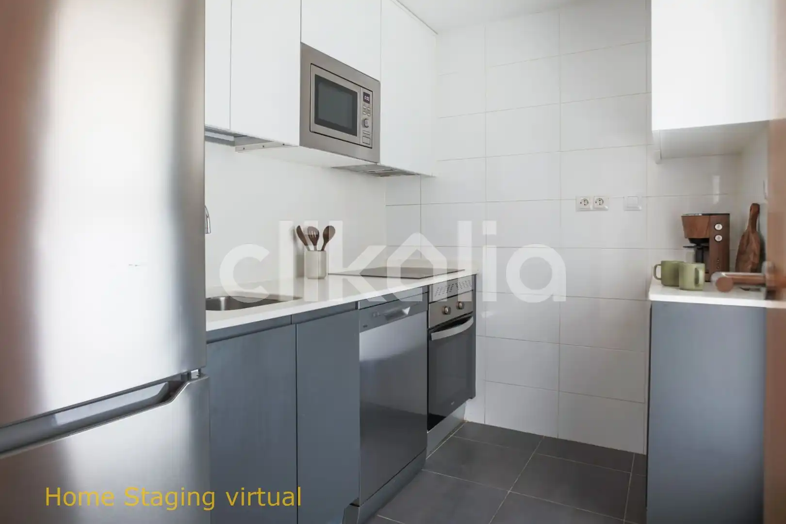 Kitchen of Flat for sale in Móstoles  with Heating, Storage room and Swimming Pool