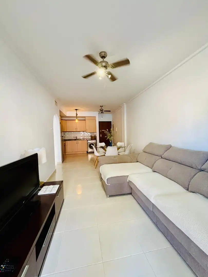 Living room of Ground floor for rent in Los Alcázares  with Air Conditioner, Terrace and Furnished