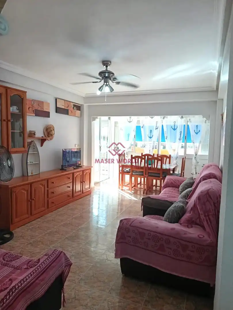 Sala d'estar de Apartament en venda en Mazarrón amb Moblat