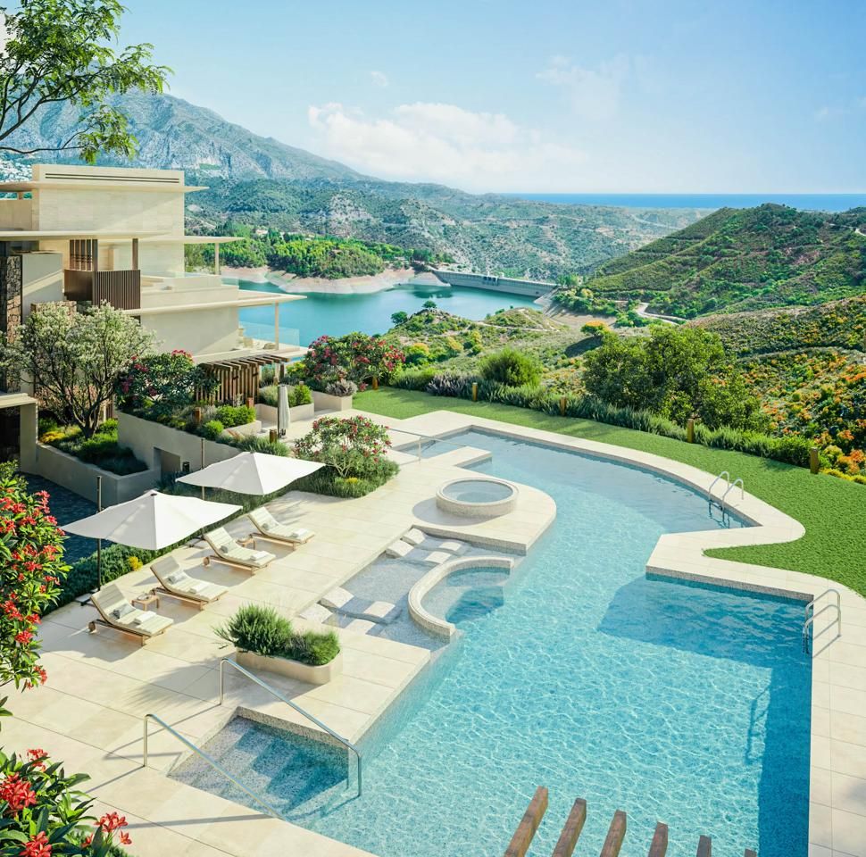 Piscina de Dúplex en venda en Benahavís amb Aire condicionat, Calefacció i Jardí privat