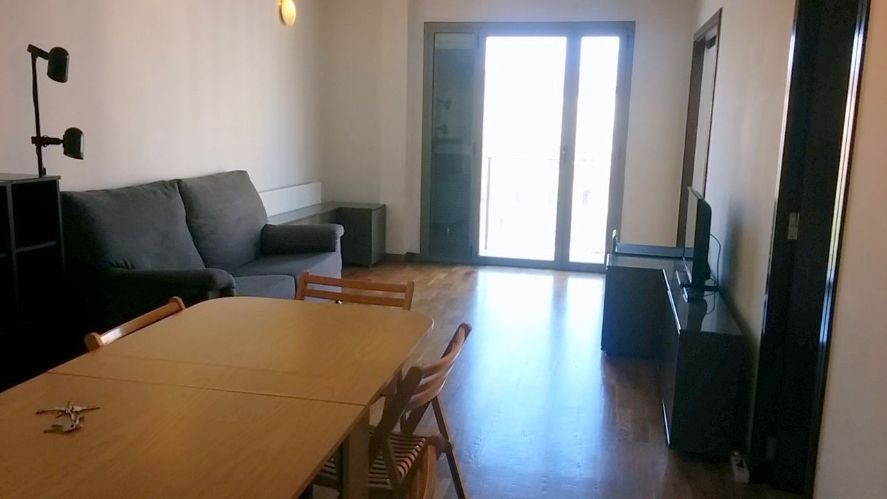 Living room of Apartment to rent in  Barcelona Capital  with Heating, Parquet flooring and Terrace