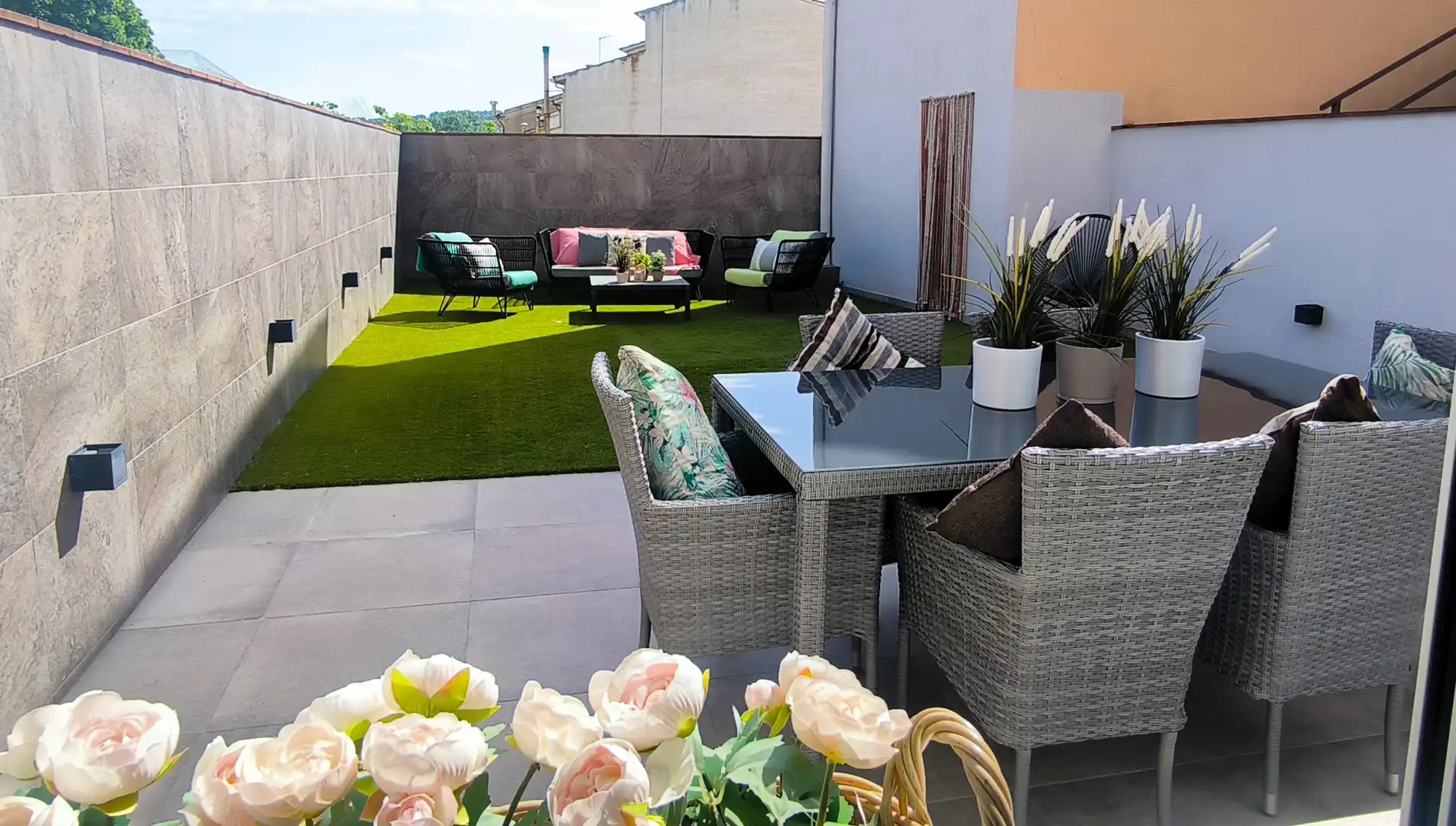 Terrassa de Casa adosada en venda en Lliçà d'Amunt amb Aire condicionat, Calefacció i Jardí privat