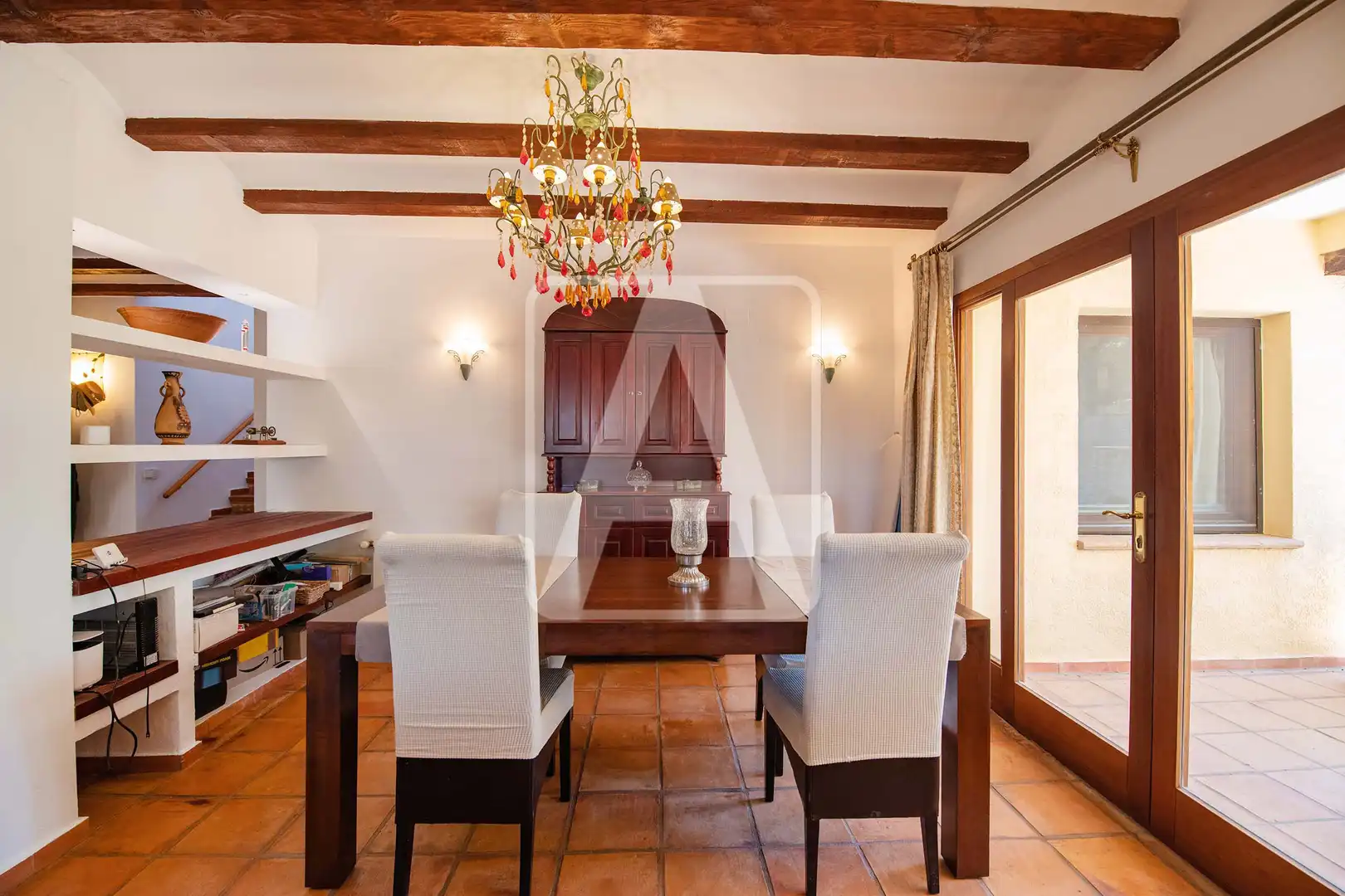 Comedor de Finca rústica en venta en Benissa con Aire acondicionado, Calefacción y Jardín privado