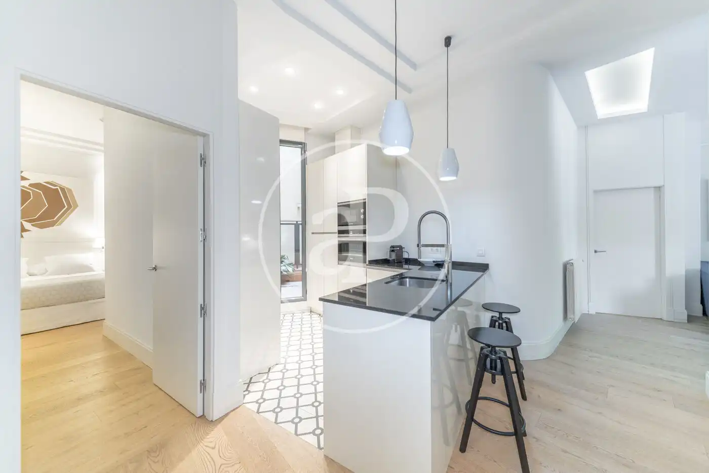 Cocina de Piso de alquiler en Madrid con Aire acondicionado, Calefacción y Amueblado