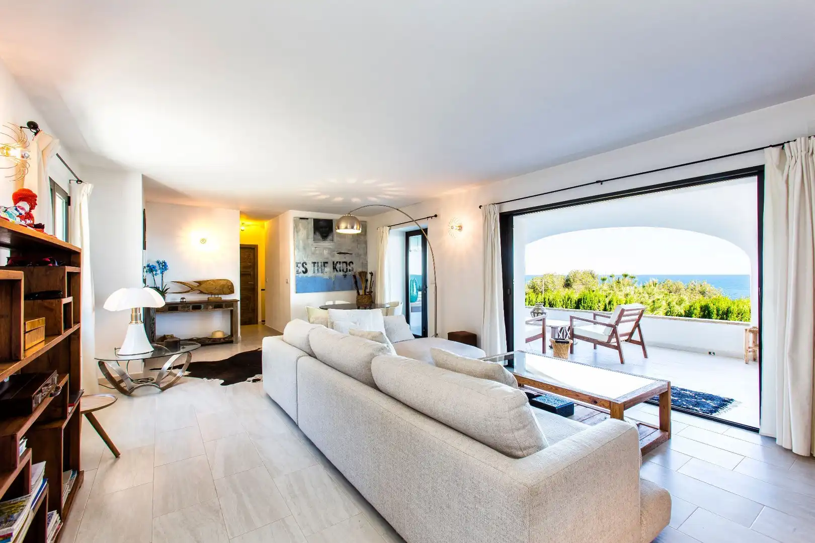 Sala de estar de Casa o chalet en venta en Dénia con Aire acondicionado, Calefacción y Jardín privado