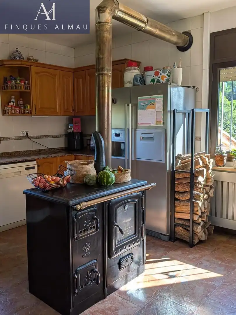 Cocina de Finca rústica en venta en Sant Llorenç d'Hortons con Terraza