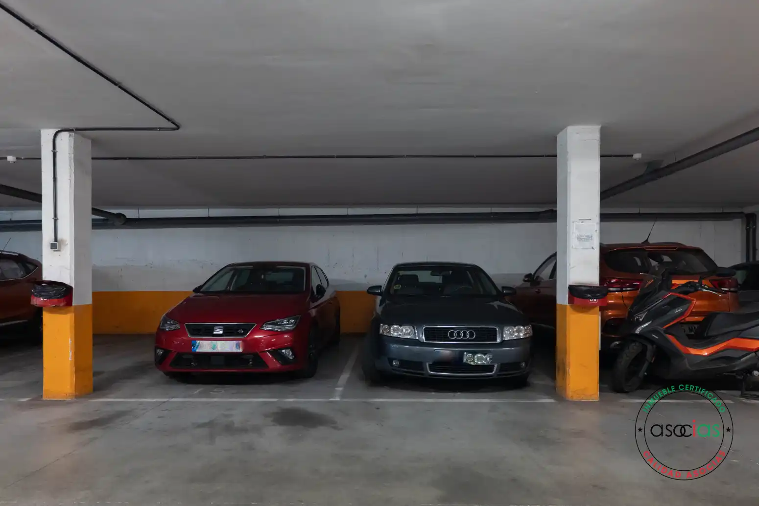 Parking of Flat for sale in Gijón   with Heating, Parquet flooring and Storage room