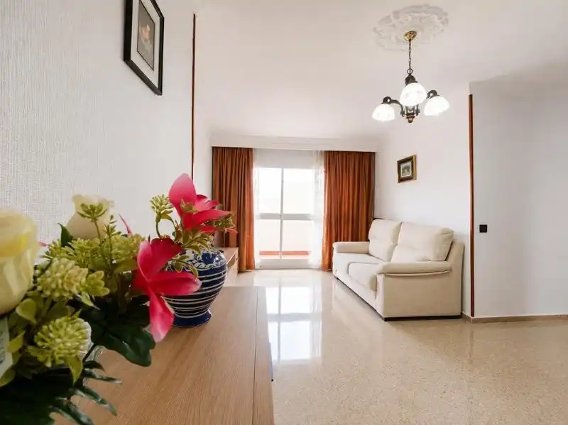 Sala de estar de Piso de alquiler en Málaga con Terraza y Amueblado