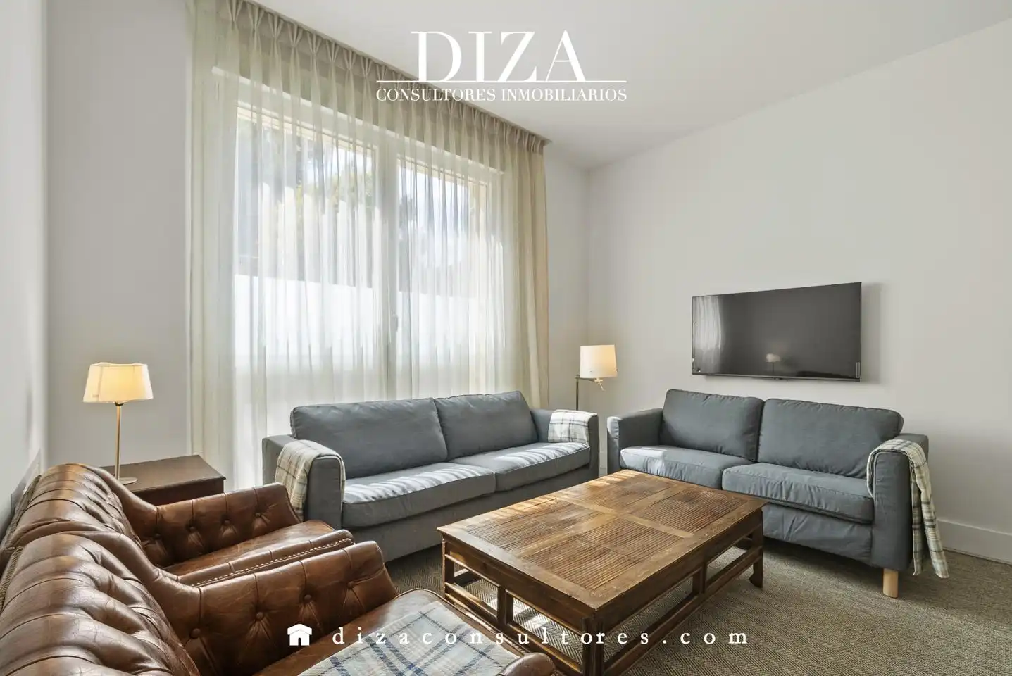Living room of Ground floor for rent in Madrid  with Air Conditioner and Furnished