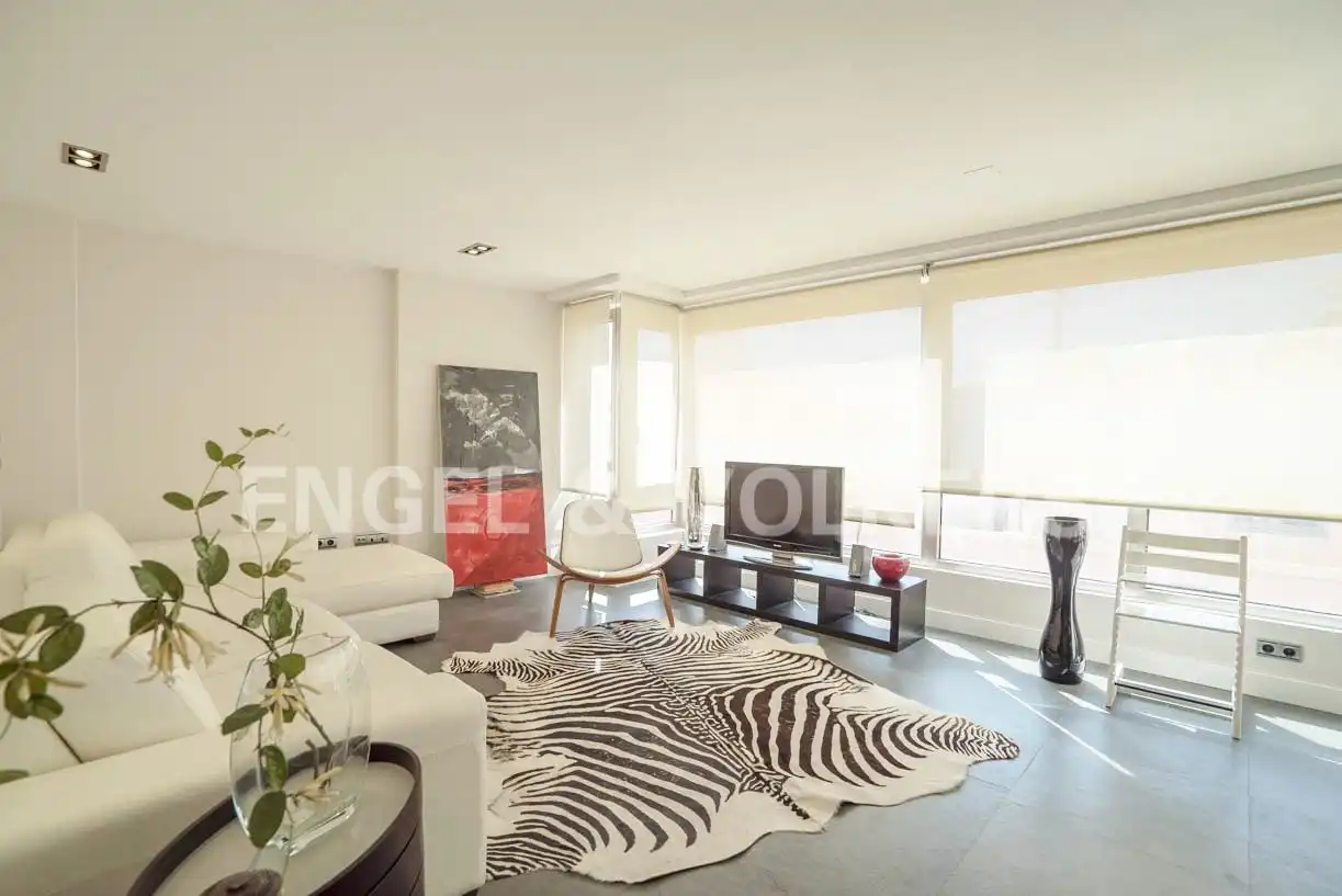 Living room of Flat for rent in Alicante / Alacant  with Air Conditioner