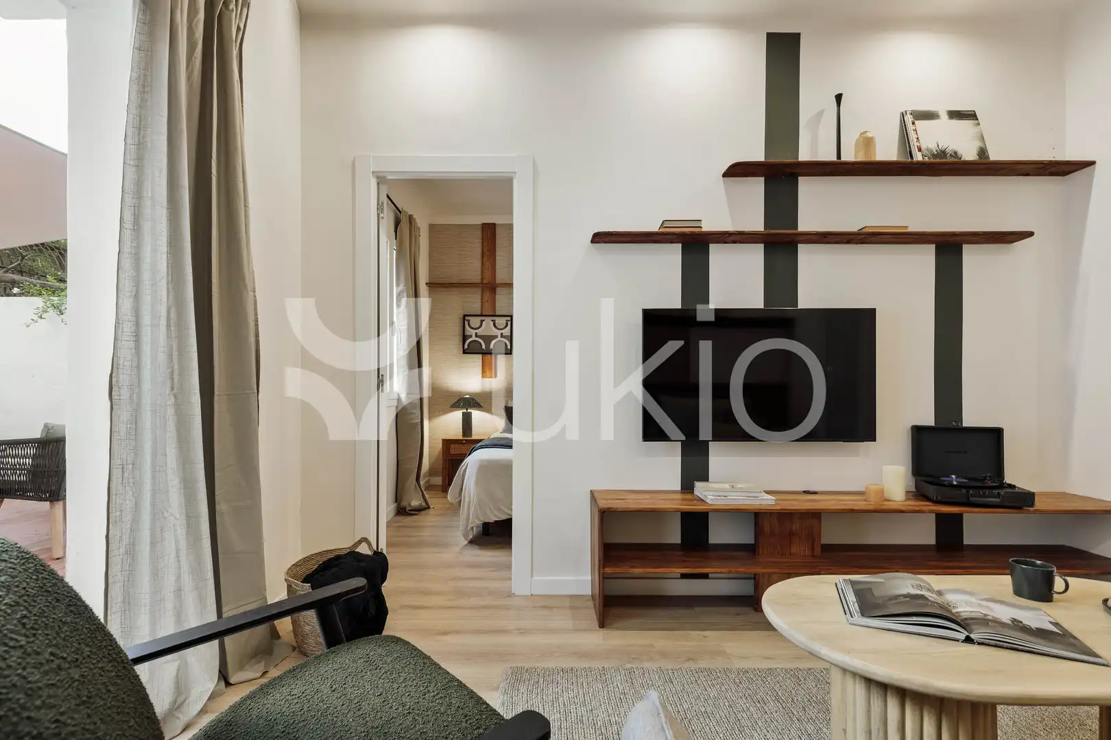 Sala d'estar de Apartament de lloguer en Barcelona amb Aire condicionat, Calefacció i Terrassa