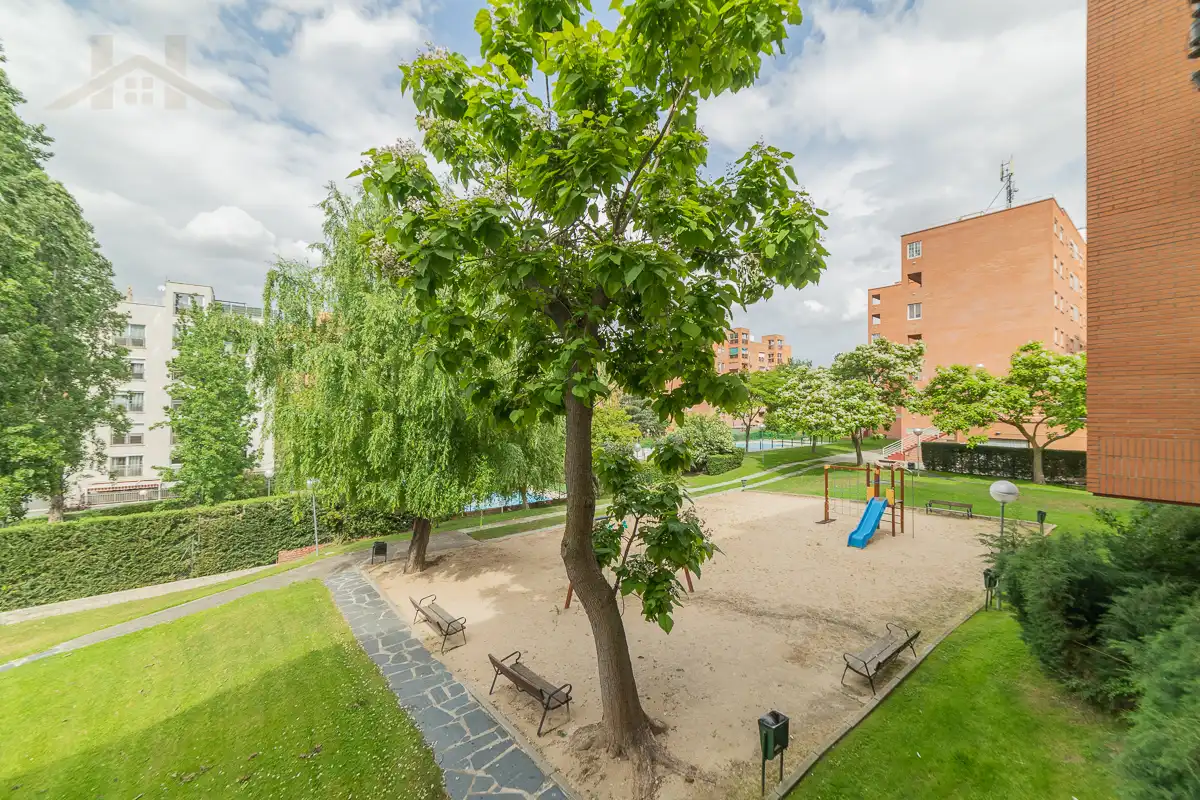Garden of Flat for sale in Móstoles  with Air Conditioner, Heating and Terrace