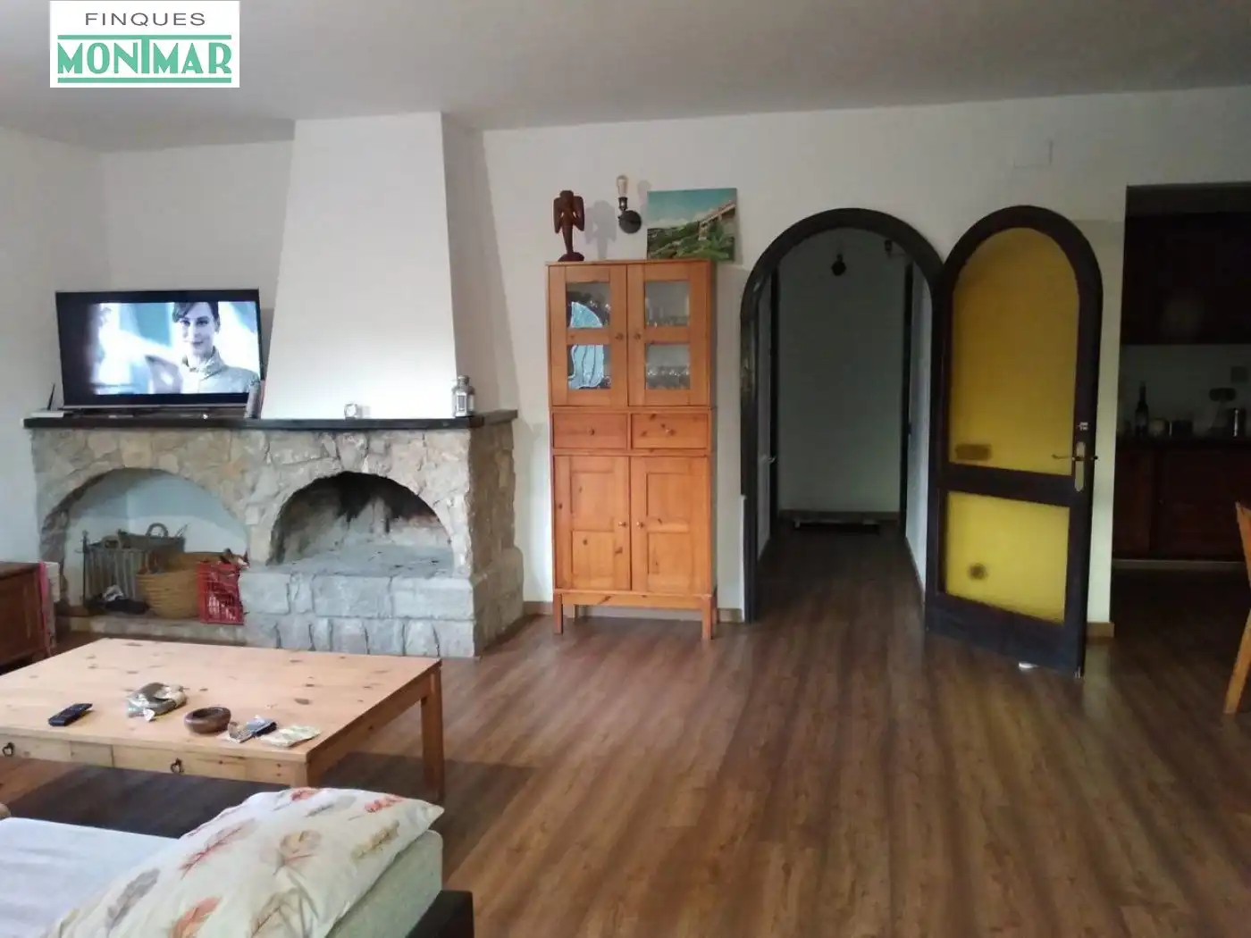 Sala d'estar de Finca rústica en venda en Canyelles amb Aire condicionat, Jardí privat i Terrassa