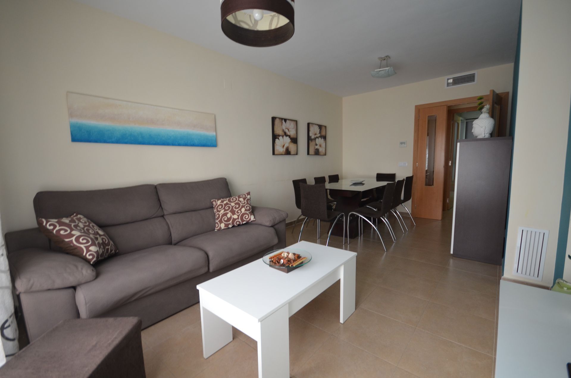 Sala d'estar de Pis en venda en Peñíscola / Peníscola amb Aire condicionat, Traster i Piscina comunitària