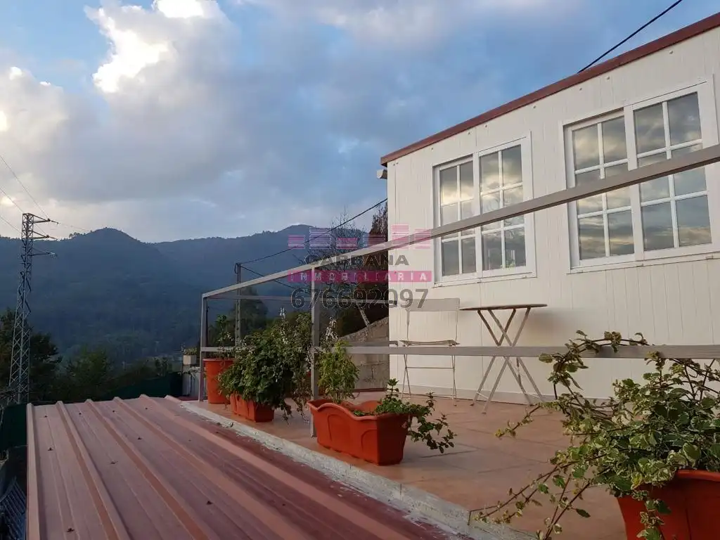 Terraza de Finca rústica en venta en Ponteareas con Jardín privado, Terraza y Piscina