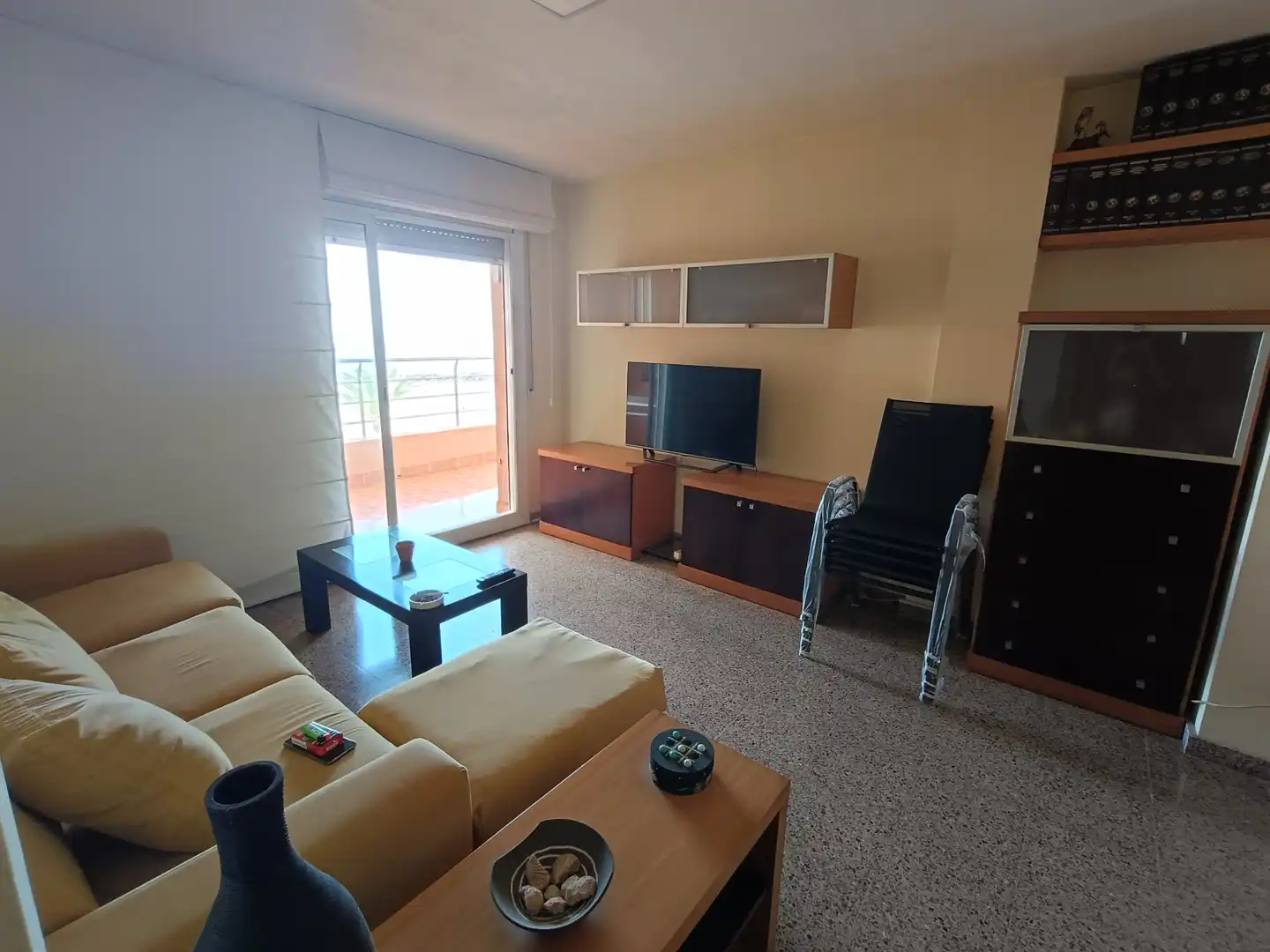 Sala de estar de Piso de alquiler en Cunit con Terraza, Amueblado y Horno
