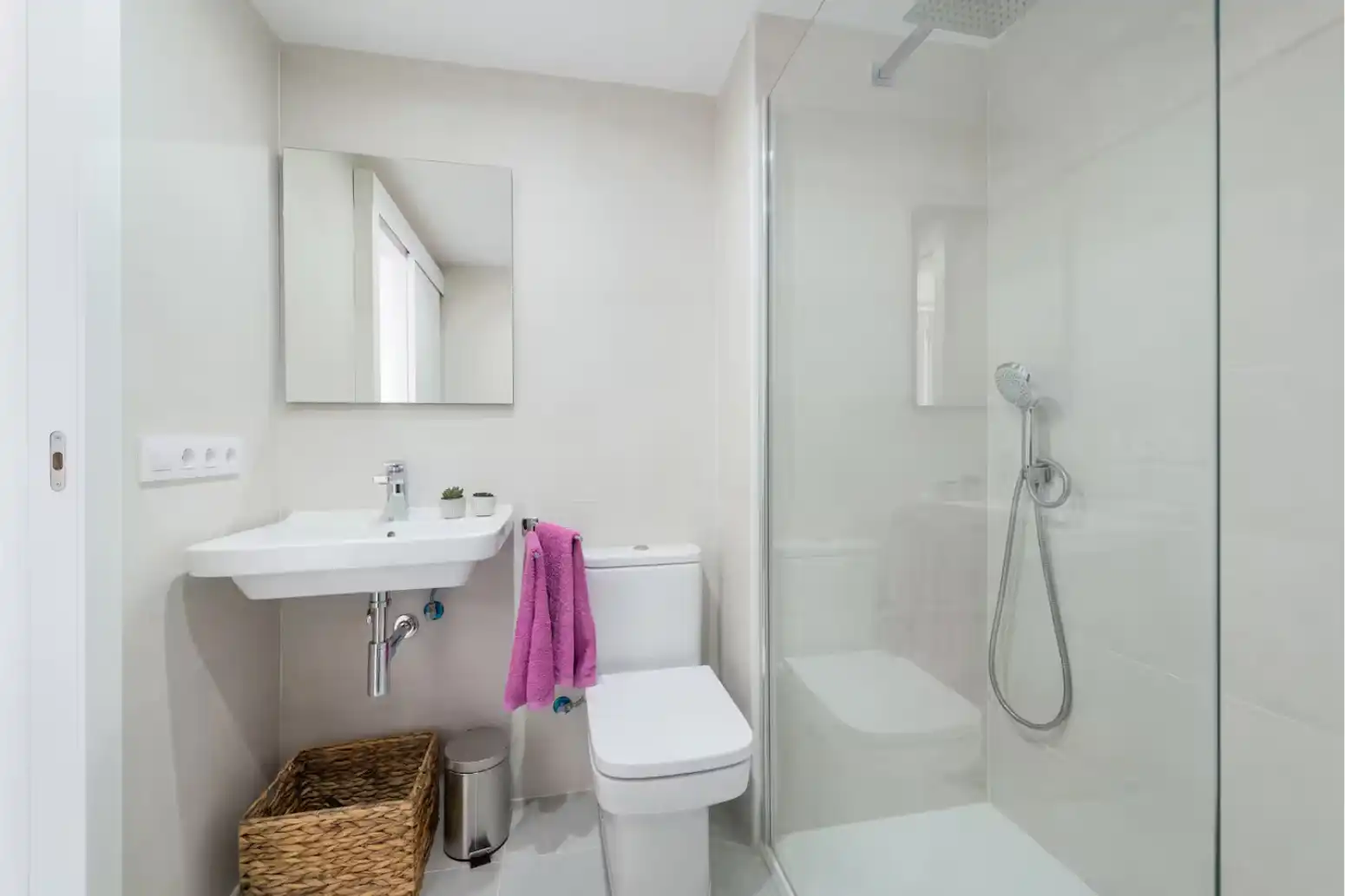 Badezimmer von Wohnung zur Miete in Alcúdia mit Klimaanlage, Heizung und Terrasse