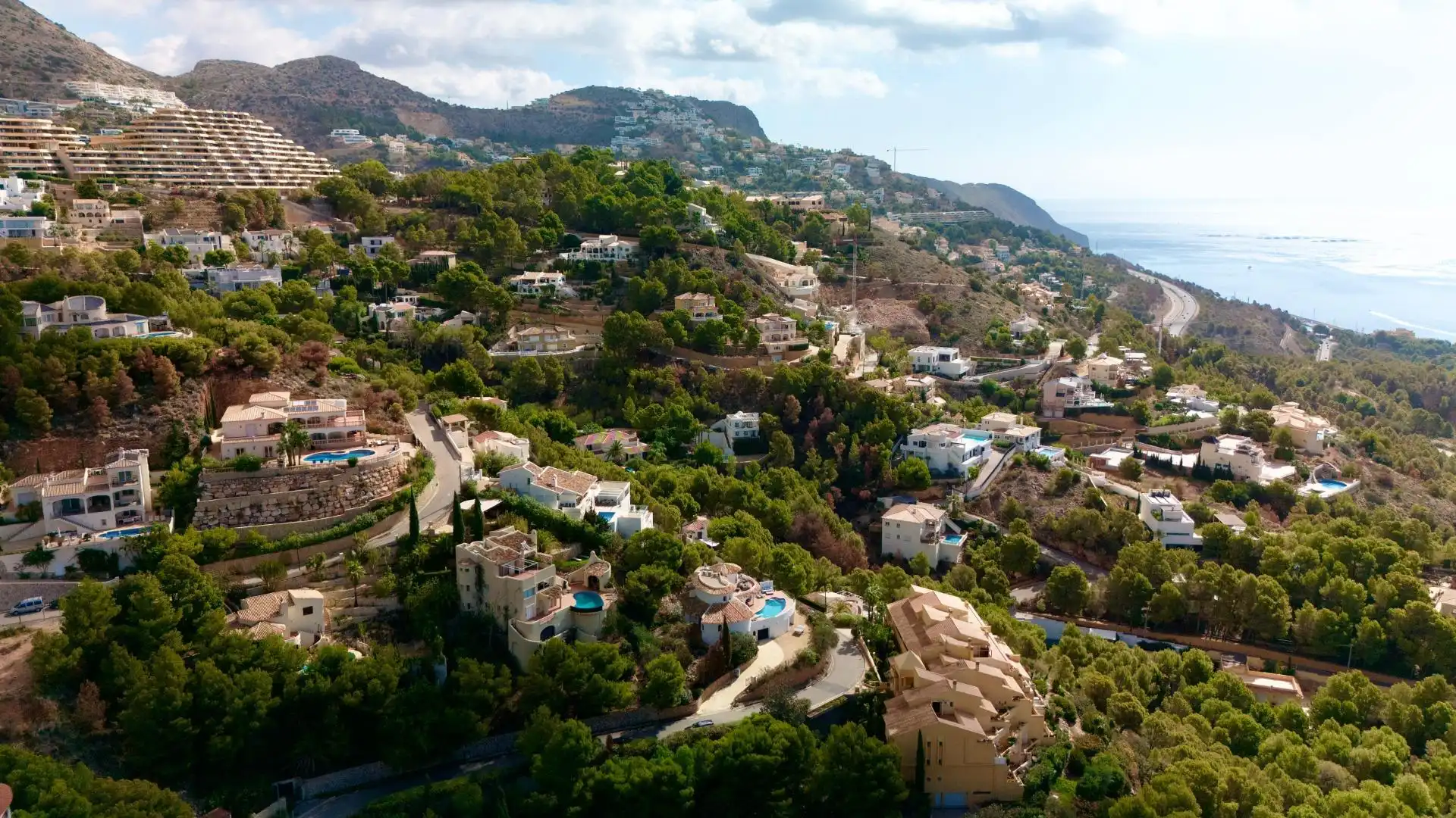 Vista exterior de Residencial en venta en Altea