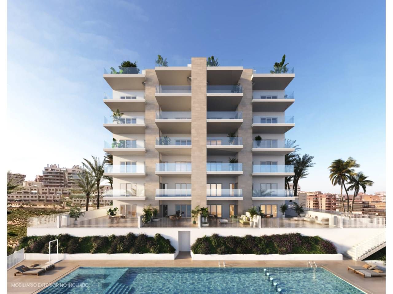 Vista exterior de Apartament en venda en Elche / Elx amb Aire condicionat, Calefacció i Moblat