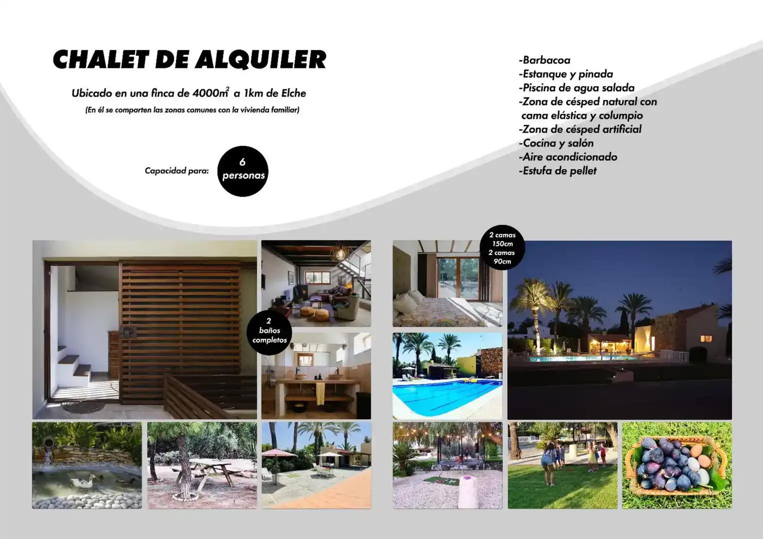 Exterior view of Houses for rent in Elche / Elx  with Air Conditioner, Private garden and Parquet flooring