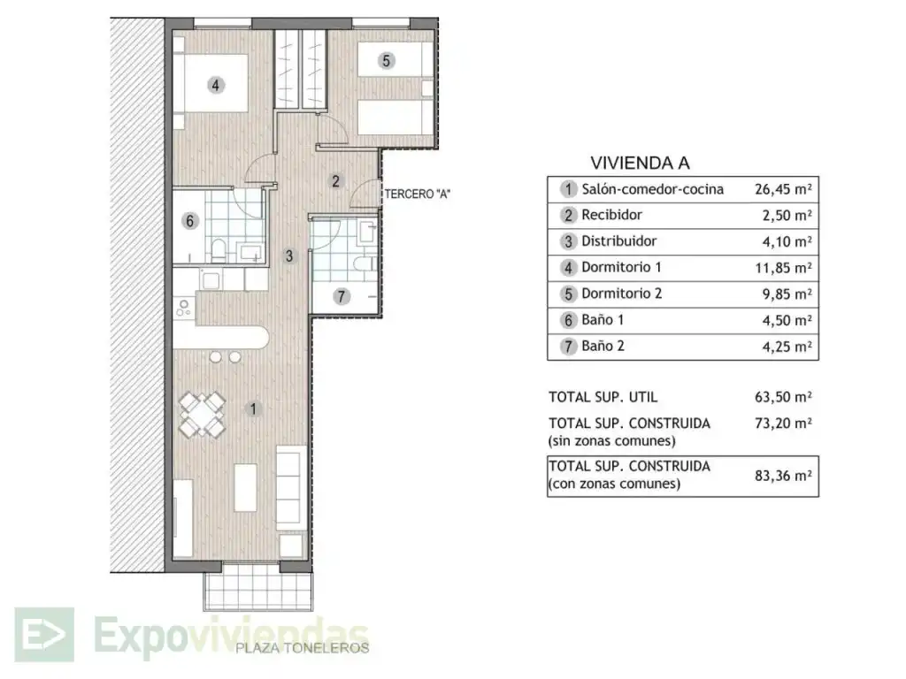 Apartamento con terraza en venta en Puerto de Mazarrón, imagen 15