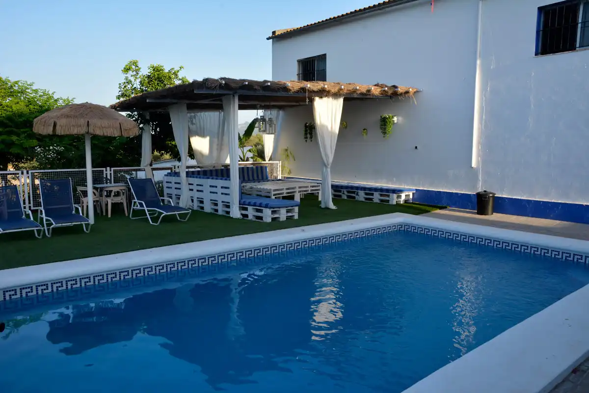 Swimming pool of Houses for rent in El Bosque  with Air Conditioner, Private garden and Terrace