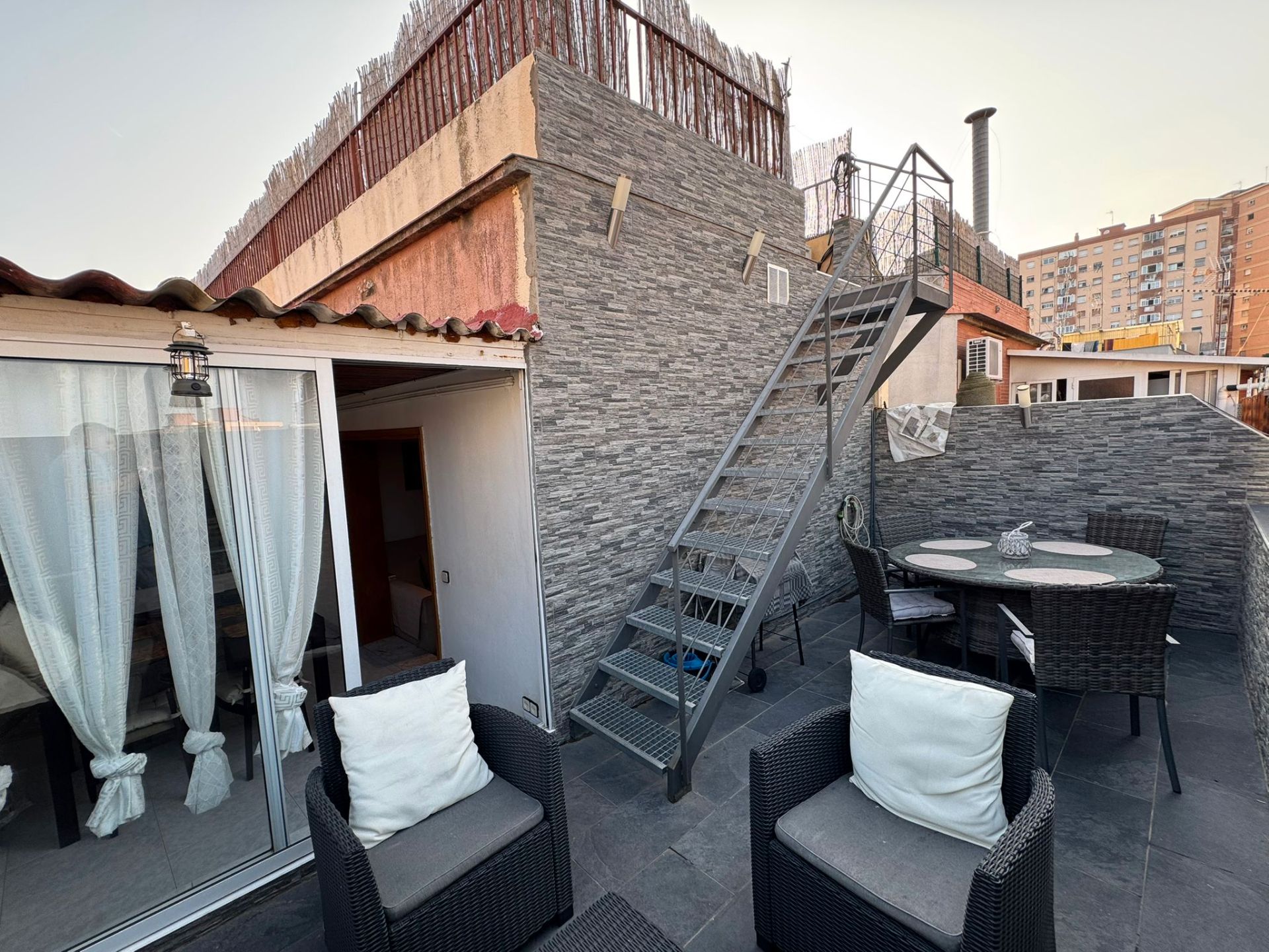 Terrace of Duplex for sale in Badalona  with Air Conditioner, Parquet flooring and Terrace