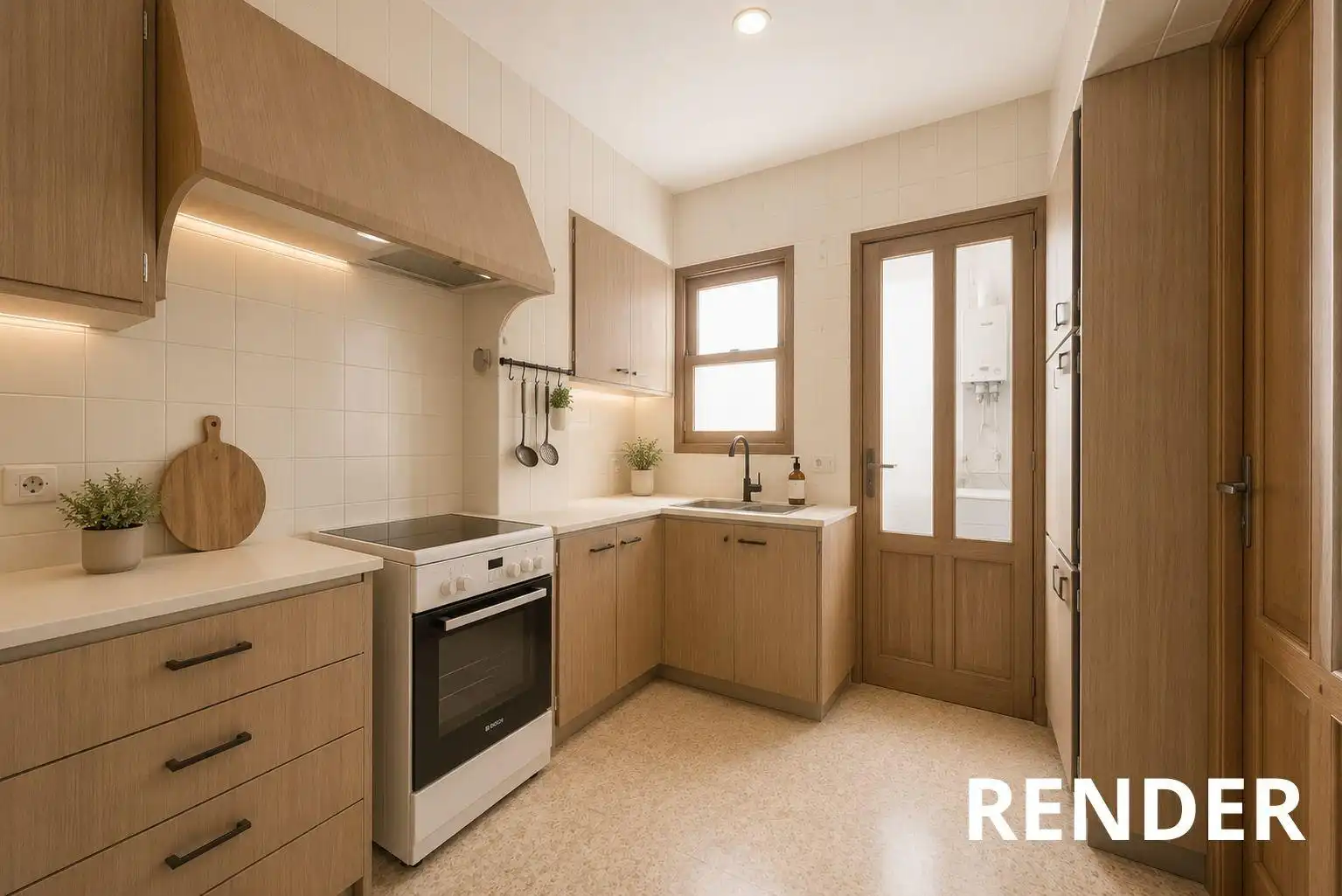 Cocina de Piso en venta en  Palma de Mallorca con Balcón