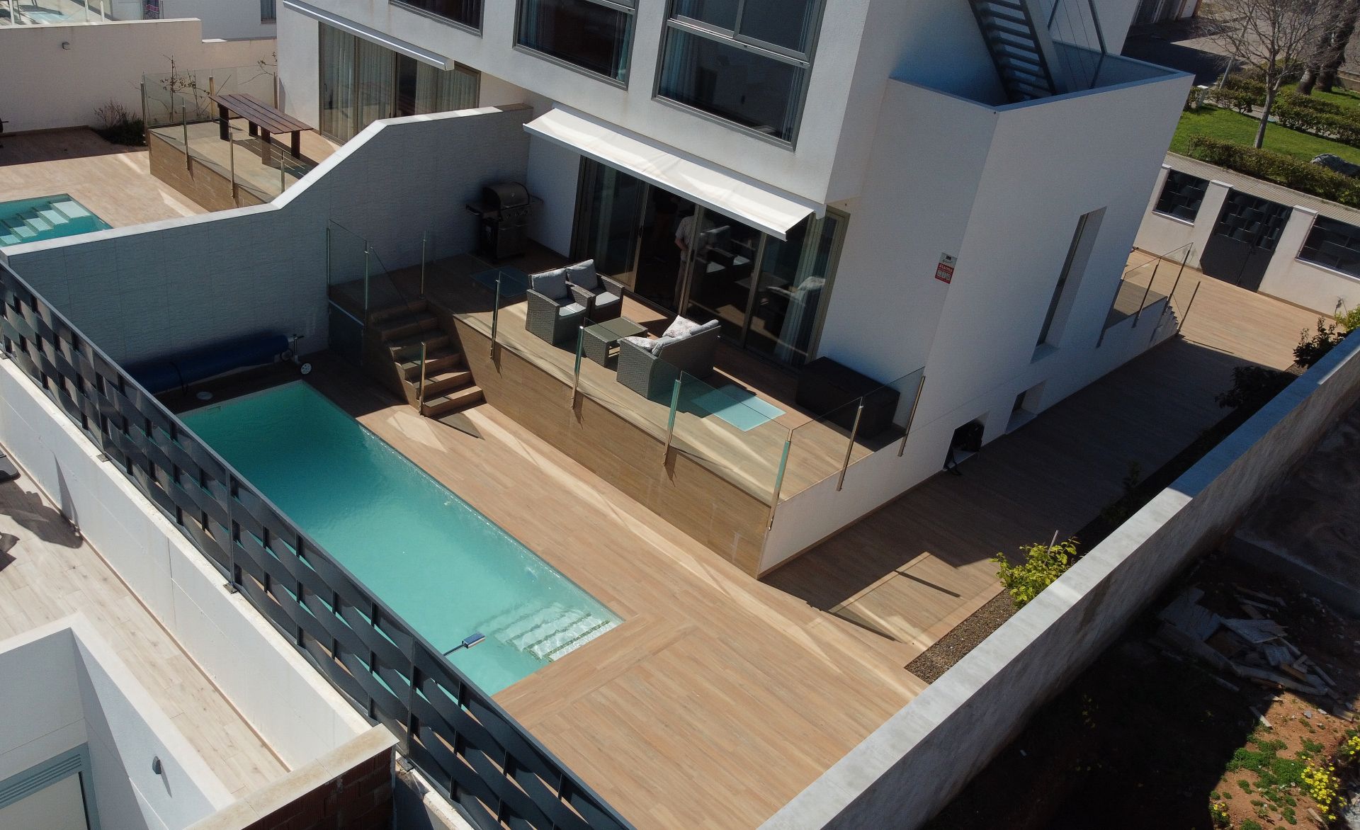 Swimming pool of Single-family semi-detached for sale in Cartagena  with Air Conditioner, Heating and Private garden