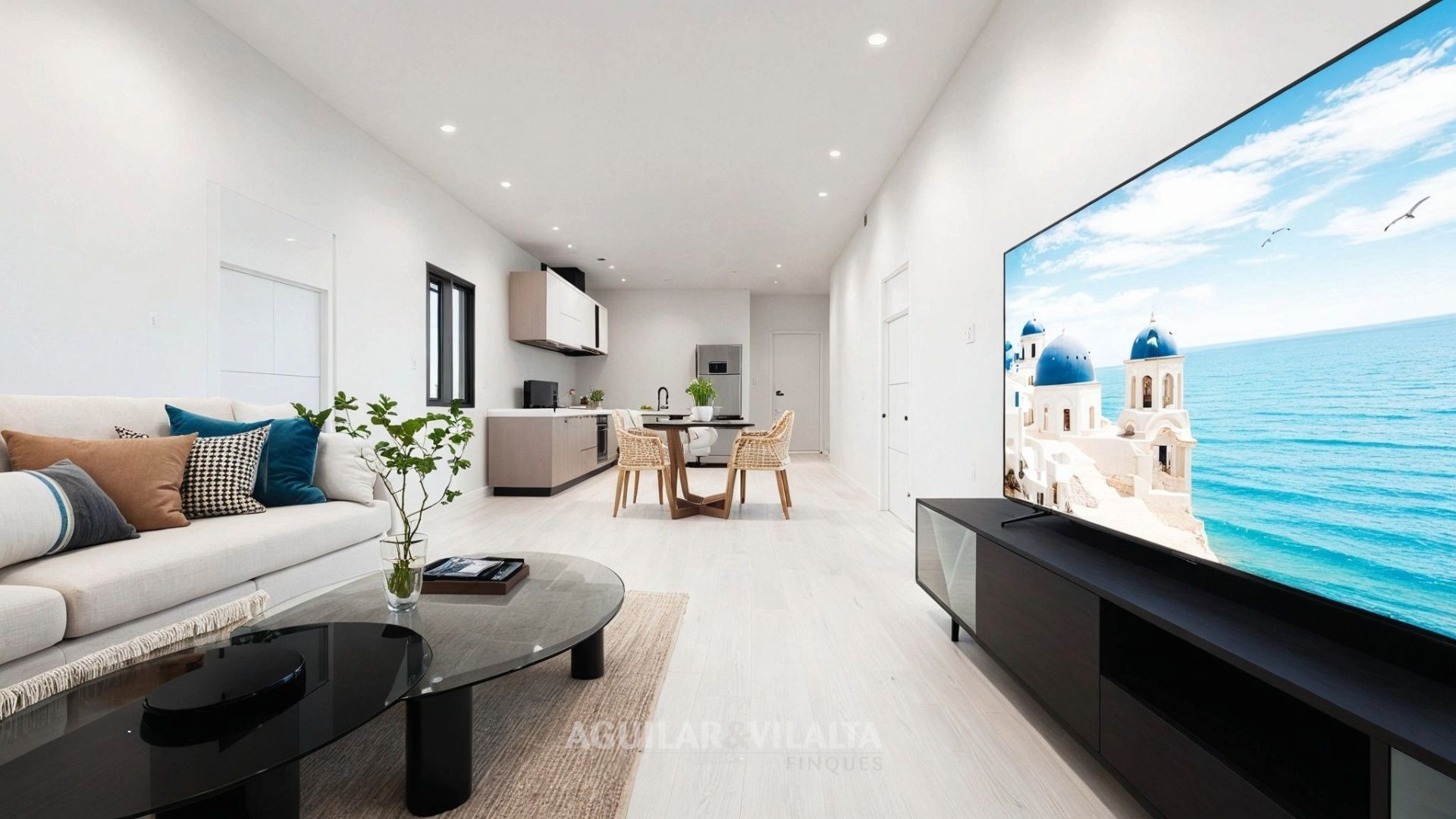 Living room of Flat for sale in Vilanova del Vallès  with Air Conditioner, Heating and Storage room