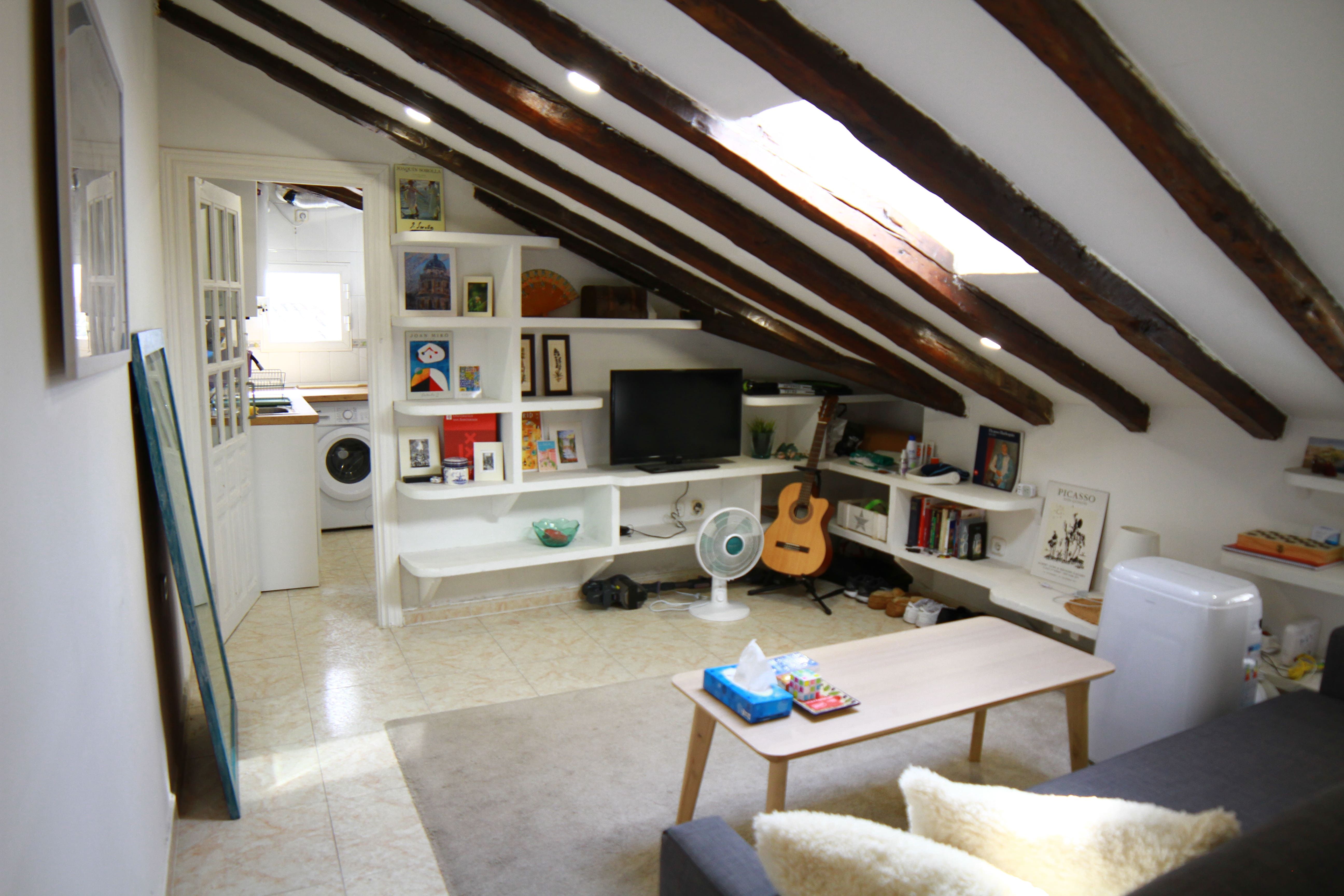 Sala d'estar de Pis en venda en  Madrid Capital