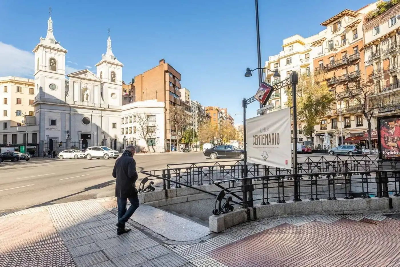 Außenansicht von Wohnungen zur Miete in Madrid mit Klimaanlage, Heizung und Möbliert