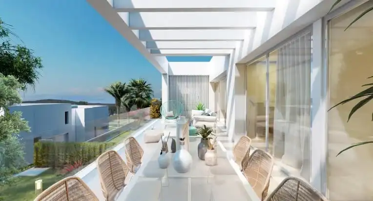 Terraza de Apartamento en venta en Sotogrande con Aire acondicionado, Parquet y Horno