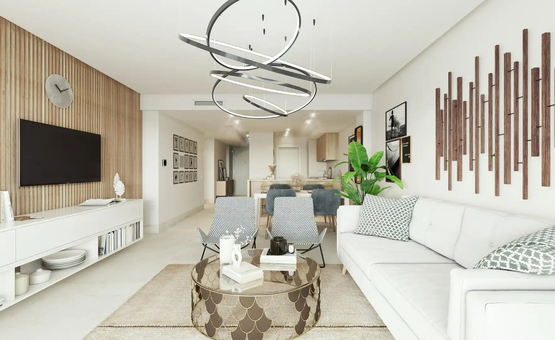 Sala d'estar de Àtic en venda en Benahavís amb Aire condicionat, Calefacció i Jardí privat