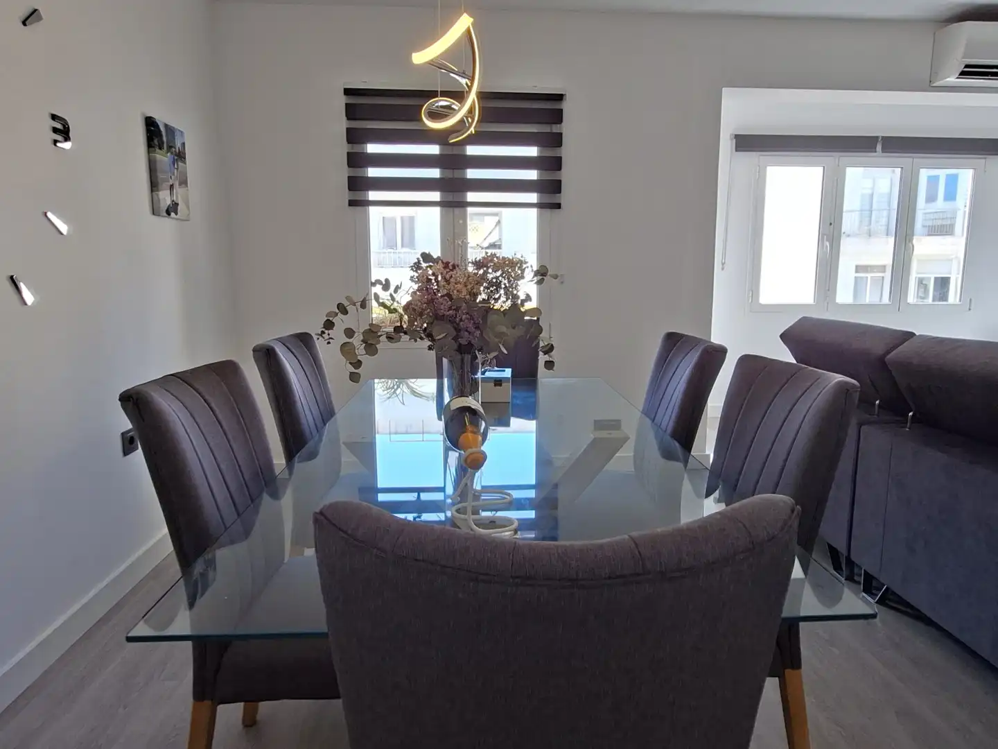 Dining room of Flat for sale in Maó - Mahón  with Air Conditioner, Furnished and Balcony