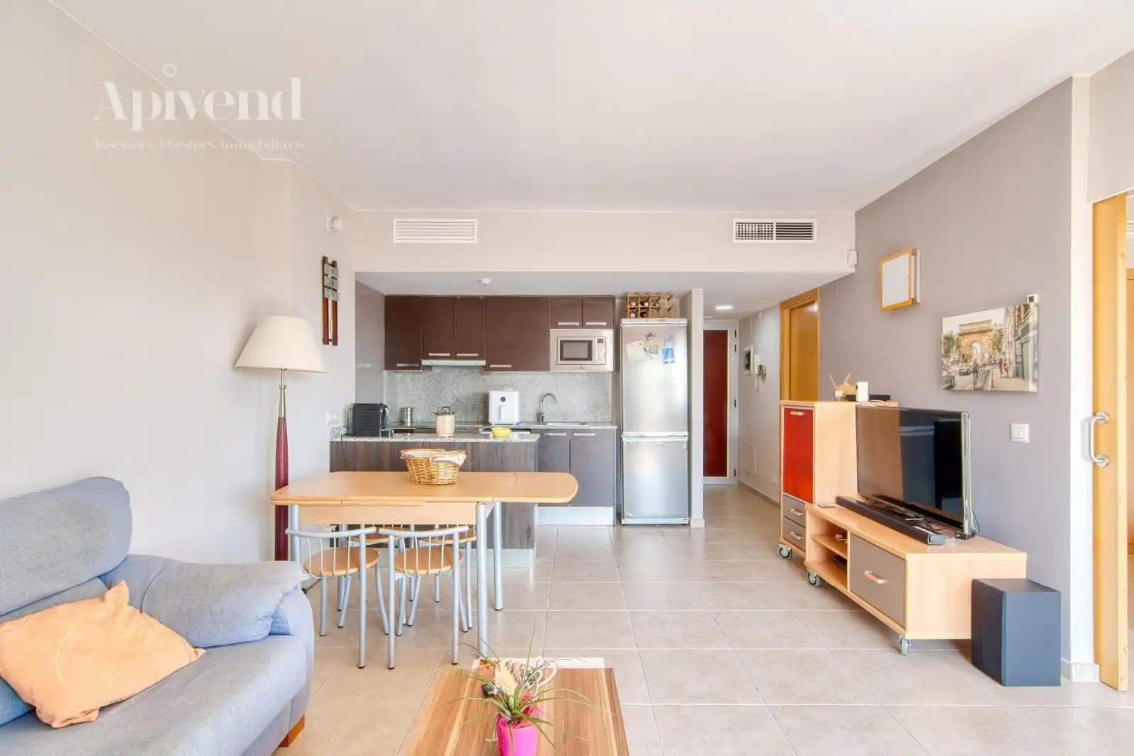 Sala de estar de Piso en venta en Roses con Aire acondicionado, Calefacción y Terraza