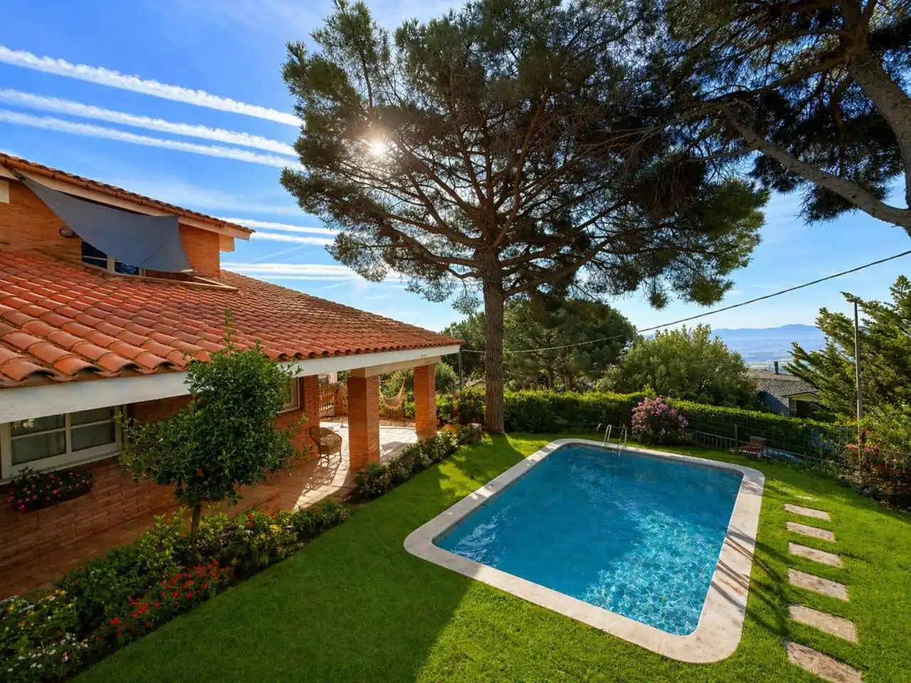 Vista exterior de Casa o chalet en venta en L'Ametlla del Vallès con Calefacción, Jardín privado y Terraza