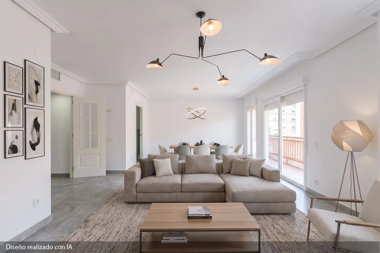 Living room of Flat for sale in Valencia  with Air Conditioner, Heating and Balcony