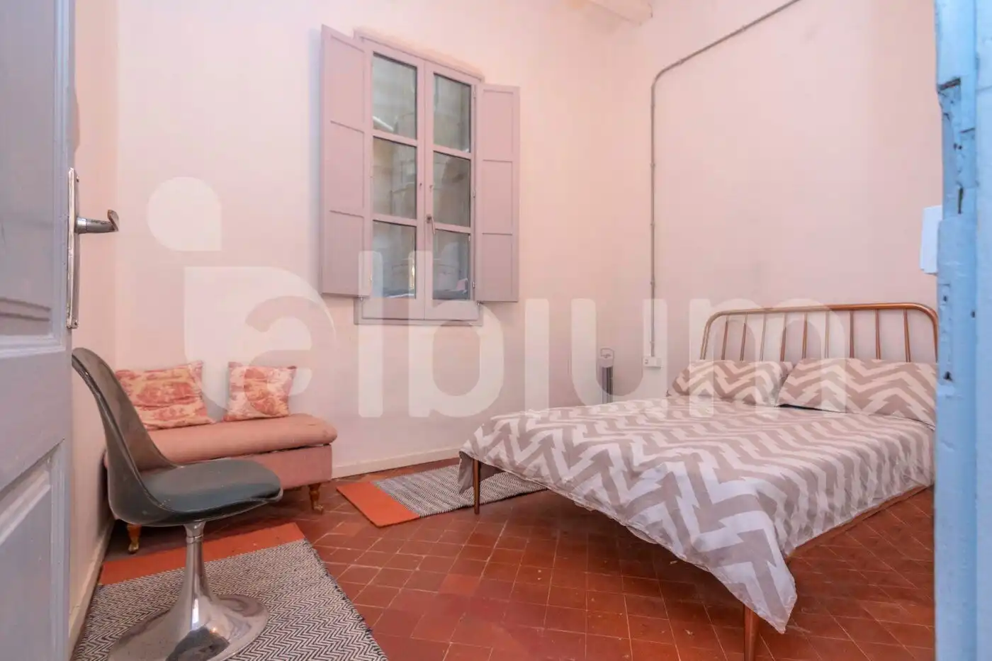 Schlafzimmer von Wohnung zum Verkauf in Barcelona mit Klimaanlage und Terrasse