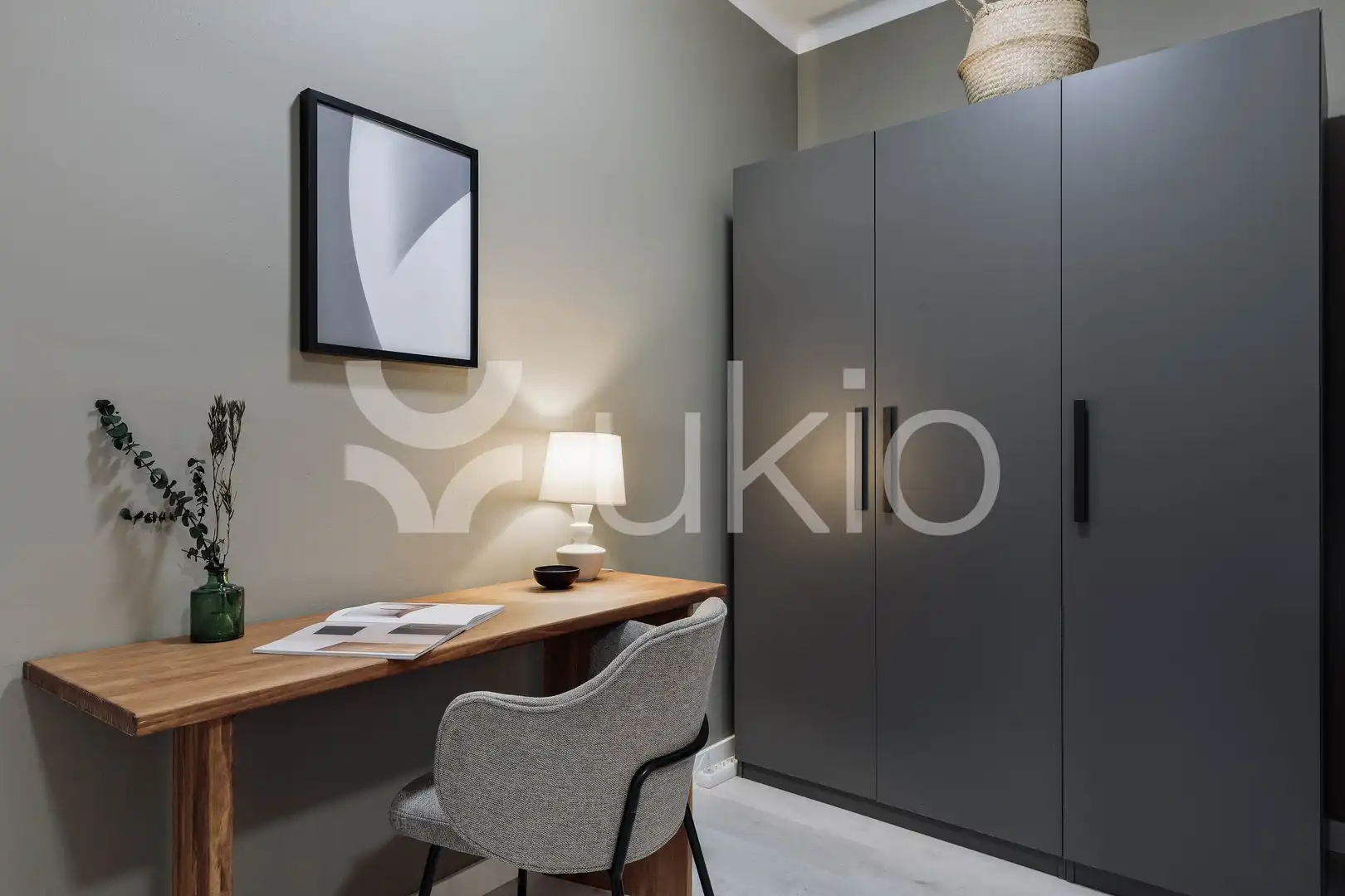 Habitación de Apartamento de alquiler en Barcelona con Aire acondicionado, Calefacción y Amueblado