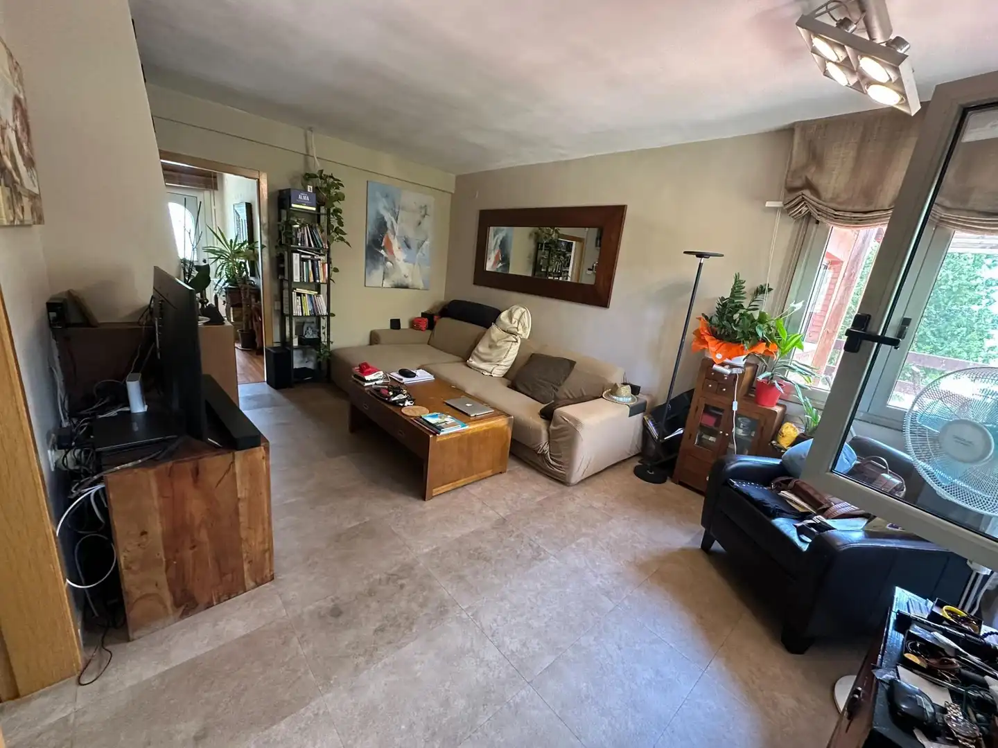Sala de estar de Casa o chalet en venta en L'Ametlla del Vallès con Aire acondicionado, Jardín privado y Parquet
