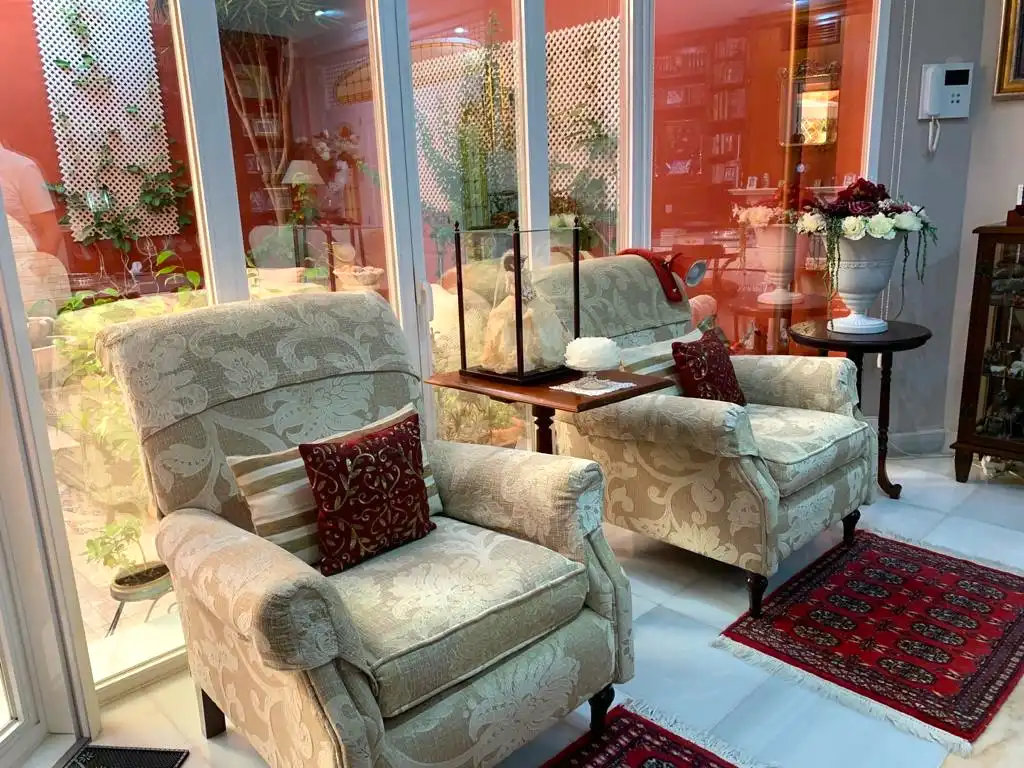 Sala d'estar de Casa o xalet en venda en El Puerto de Santa María amb Aire condicionat i Jardí privat
