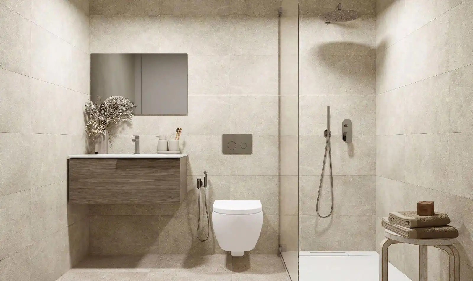 Baño de Apartamento en venta en Bunyola con Aire acondicionado, Calefacción y Terraza