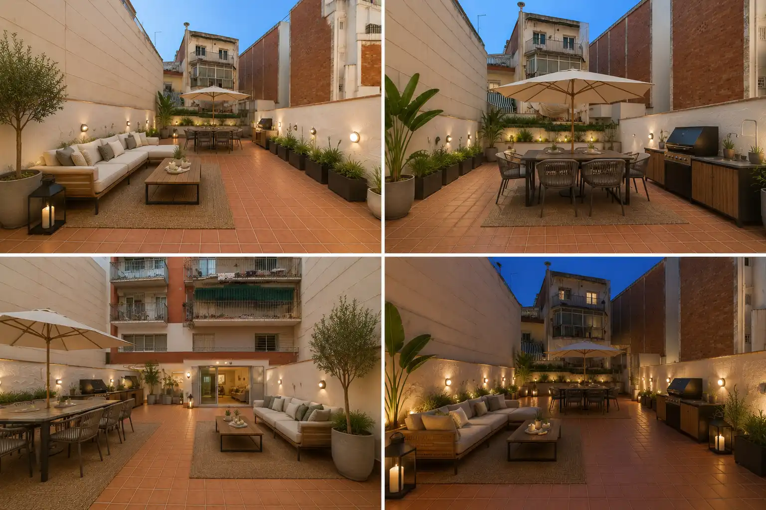 Terrace of Duplexes for sale in Barcelona  with Air Conditioner, Heating and Private garden